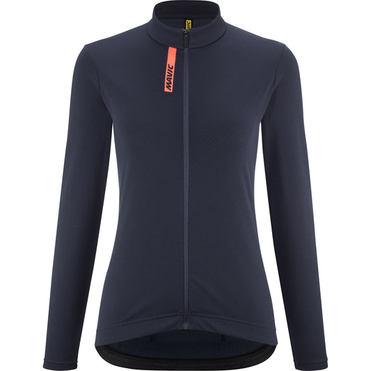MAVIC AKSIUM THERMO Damen Langarm Trikot Blau