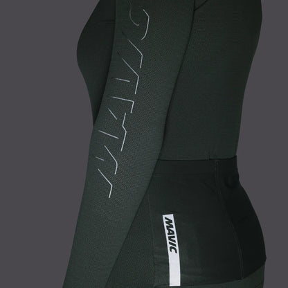Trikot MAVIC AKSIUM Langarm Damen Grün