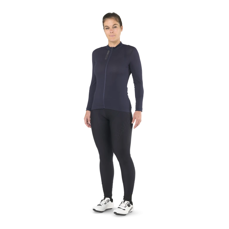 MAVIC AKSIUM Langarm Trikot Frau Blau