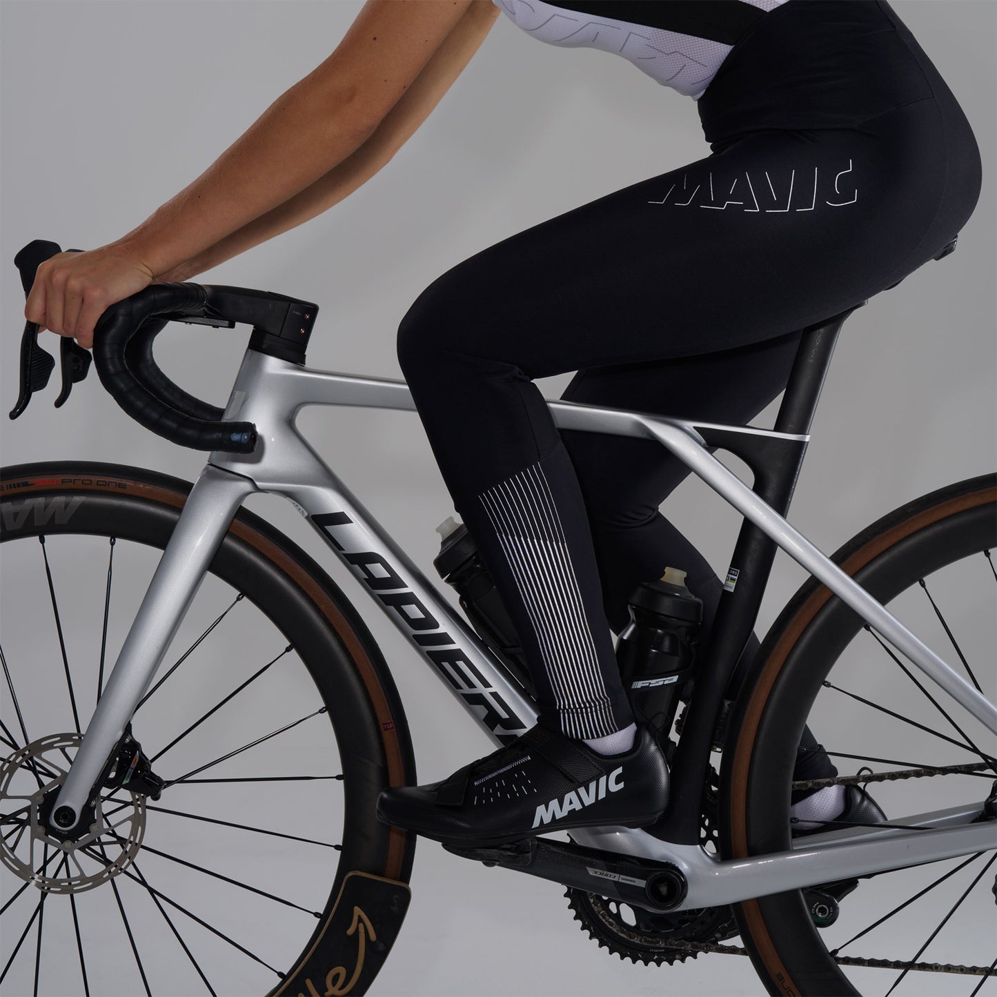 MAVIC AKSIUM THERMO Damen Lange Trägerhose Schwarz