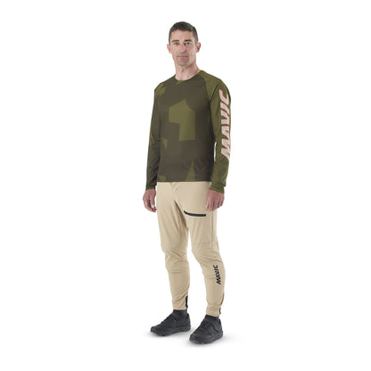 Trikot MAVIC DEEMAX ENDURO Lange Ärmel Camo Khaki