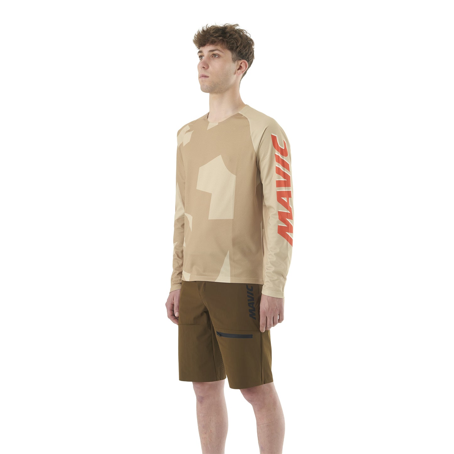 MAVIC DEEMAX ENDURO Trikot Langarm Camo Beige