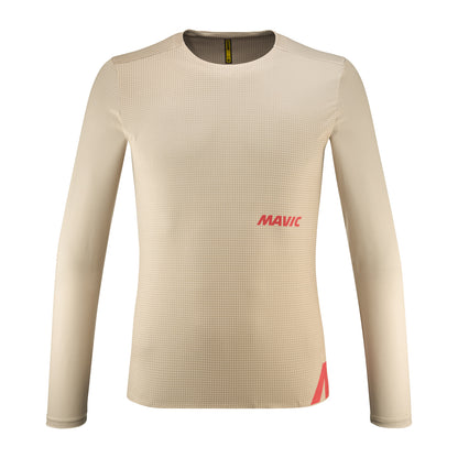 Trikot MAVIC CROSSTRAIL Lange Ärmel Beige