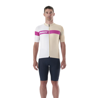Trikot MAVIC KSYRIUM PRO Kurzarm Beige