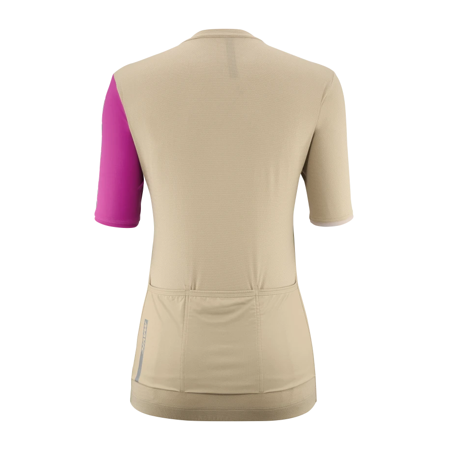 MAVIC ESSENTIAL Kurzarm Trikot Women Beige/Fuschia