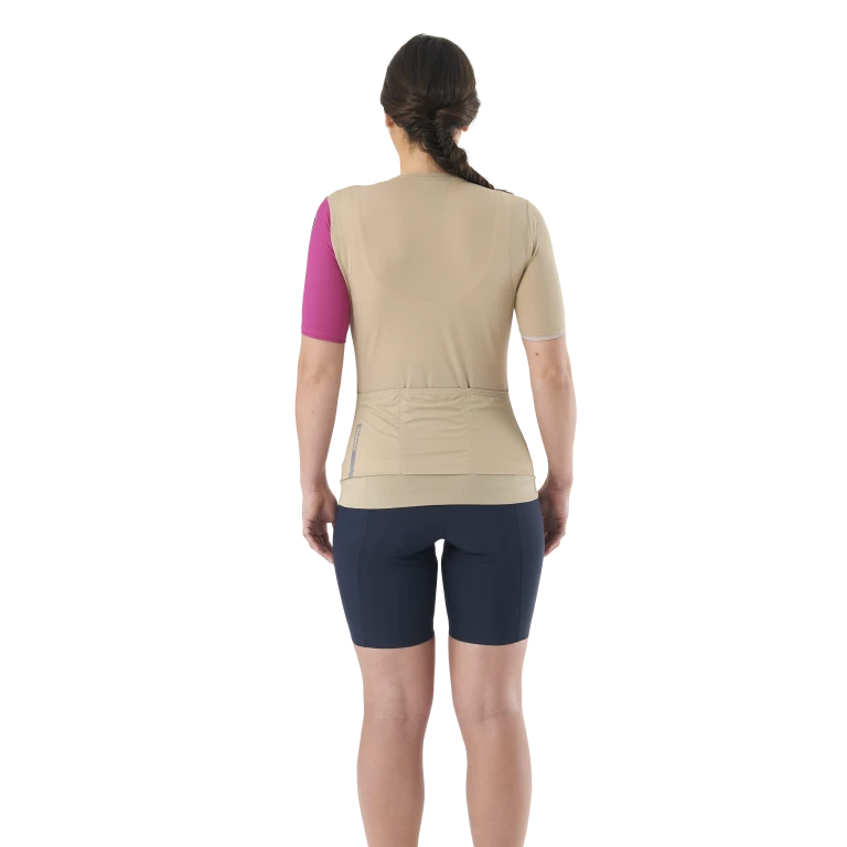 MAVIC ESSENTIAL Kurzarm Trikot Women Beige/Fuschia