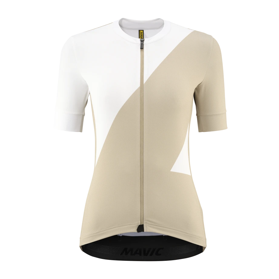 MAVIC AKSIUM GRAPHIC Trikot Kurzarm Frau Beige