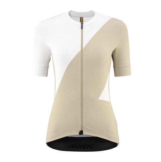 MAVIC AKSIUM GRAPHIC Trikot Kurzarm Frau Beige