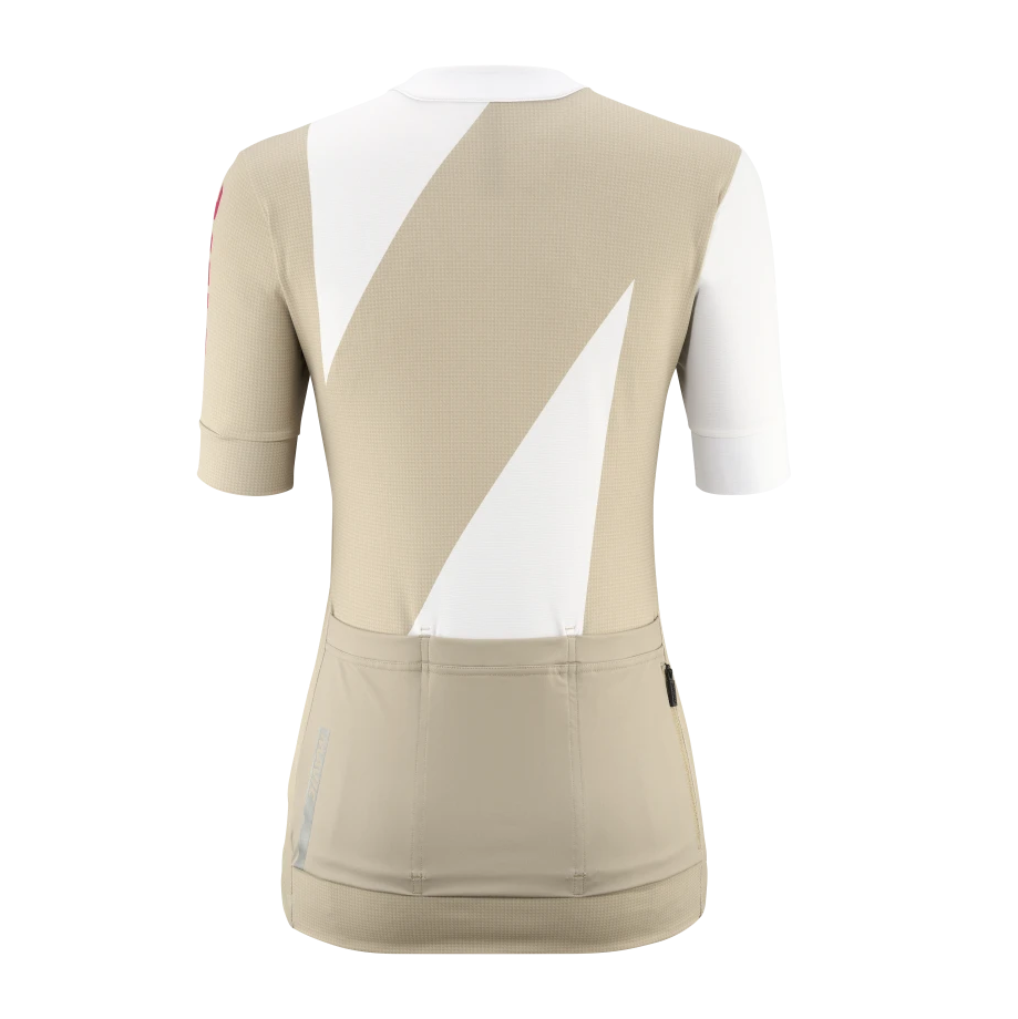 MAVIC AKSIUM GRAPHIC Trikot Kurzarm Frau Beige