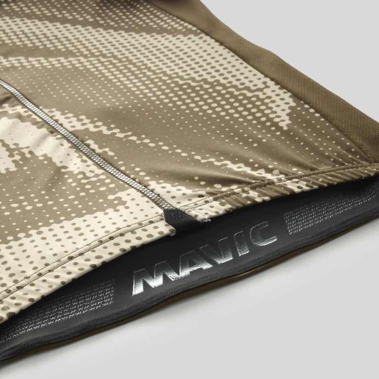 MAVIC AKSIUM GRAPHIC Trikot Kurzarm Beige/Braun
