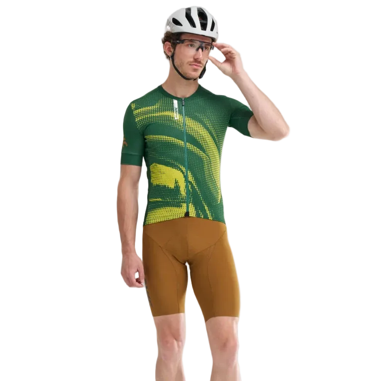 MAVIC AKSIUM GRAPHIC Trikot Kurzarm Grün/Gelb