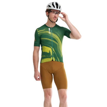 Trikot MAVIC AKSIUM GRAPHIC Kurzarm Grün/Gelb