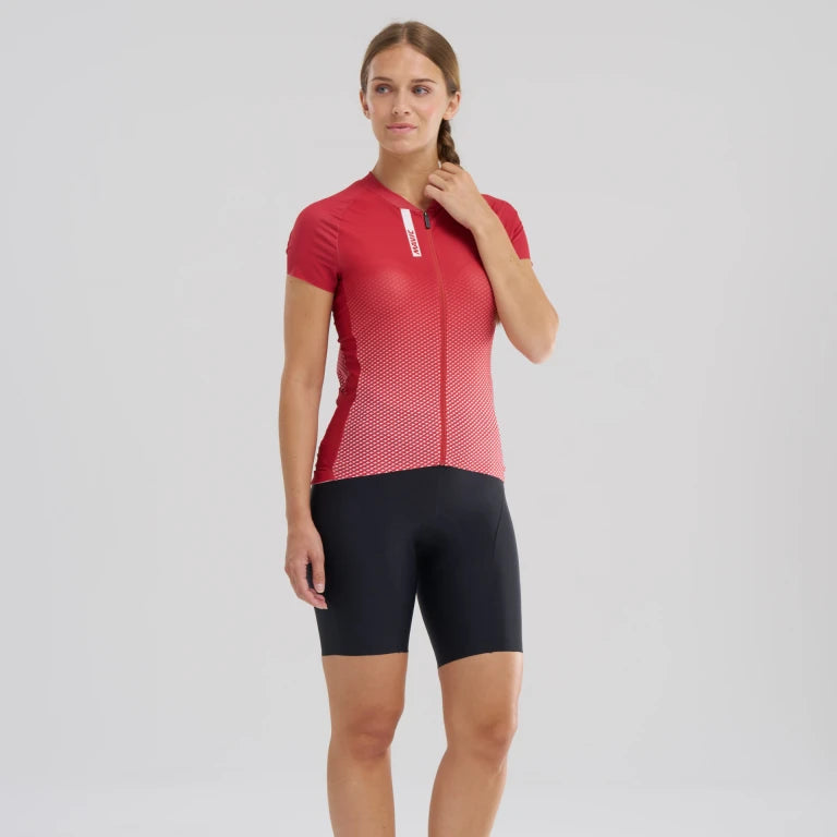 MAVIC AKSIUM Kurzarm Trikot Frau Rot