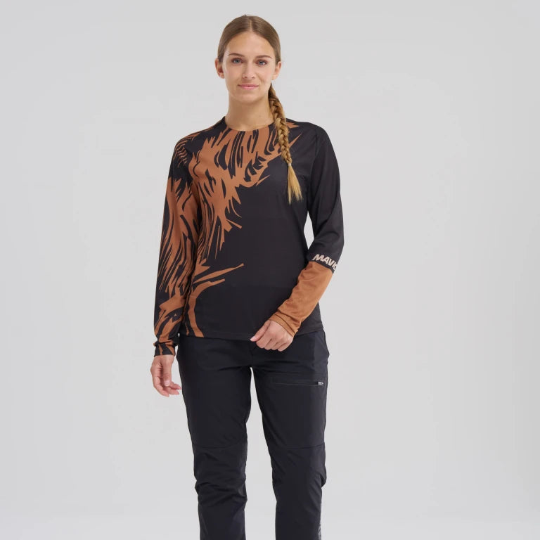 MAVIC DEEMAX ENDURO Trikot Langarm Frau Schwarz