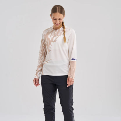 Trikot MAVIC DEEMAX ENDURO Langarm Damen Weiß