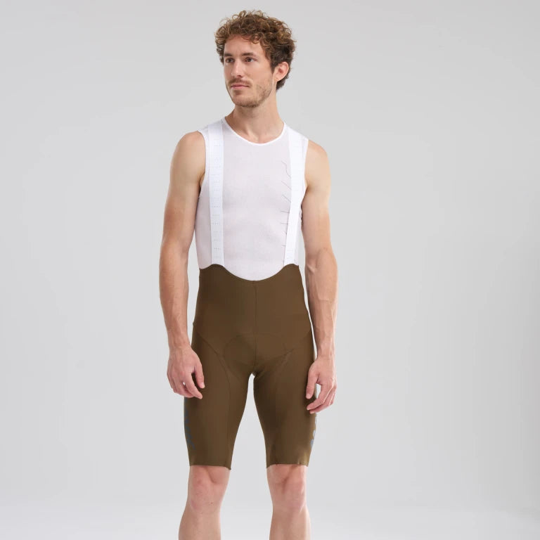 MAVIC KSYRIUM Kurze Trägerhose Khaki