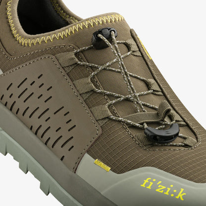 MTB-Schuh FIZIK ERGOLACE 2 FLAT Bronze/Grün
