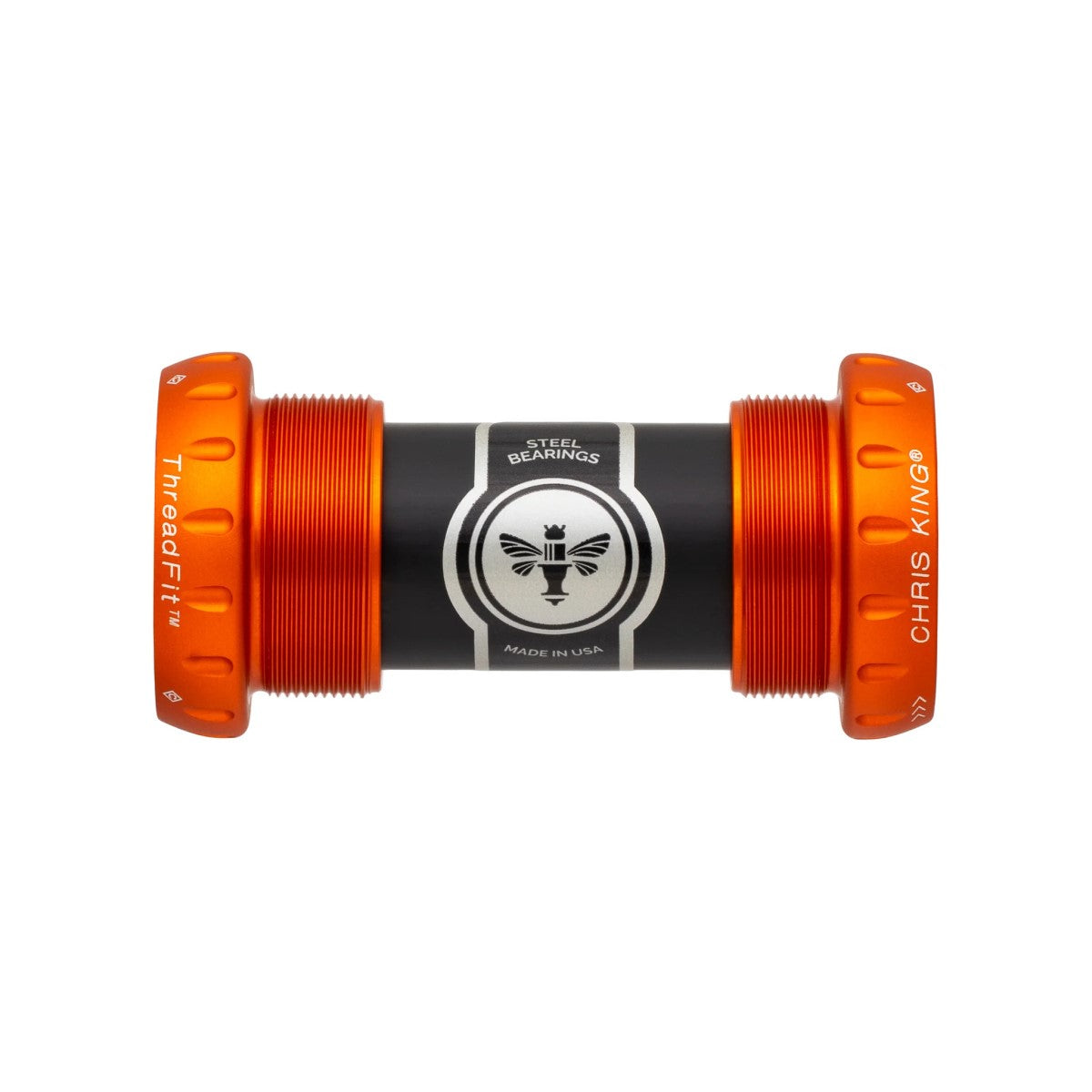 CHRIS KING ThreadFit 24 68/73mm Ceramic Orange Tretlagergehäuse