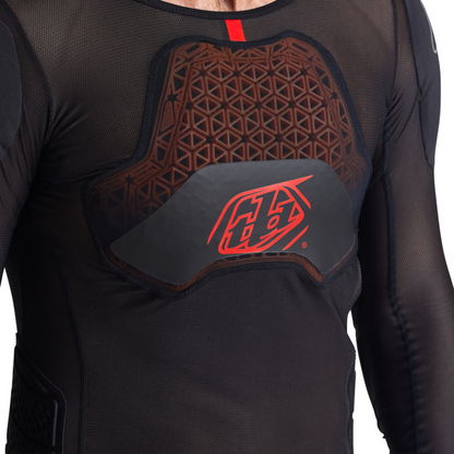 T-Shirt Protection TROY LEE DESIGNS STAGE GHOST D3O Langarm Schwarz