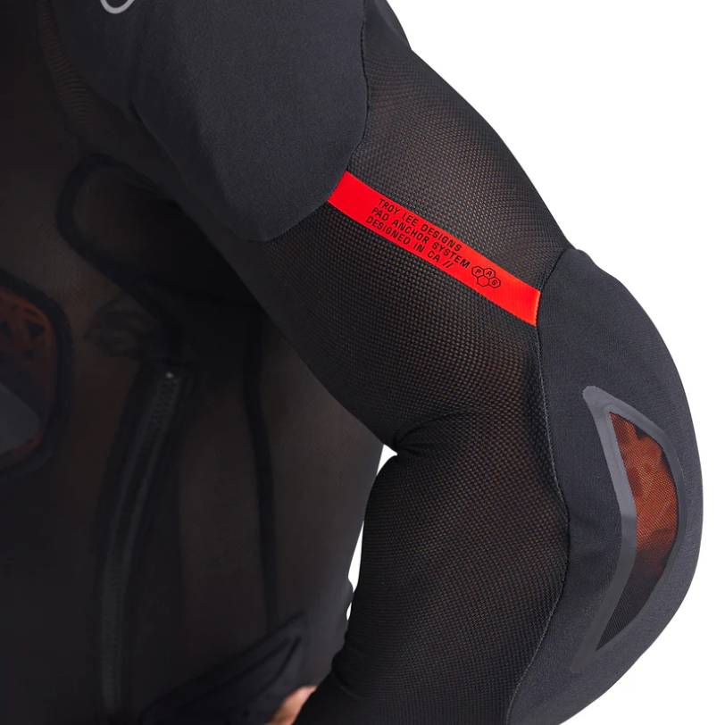 TROY LEE DESIGNS STAGE GHOST D3O Langarm-Schutzshirt Schwarz