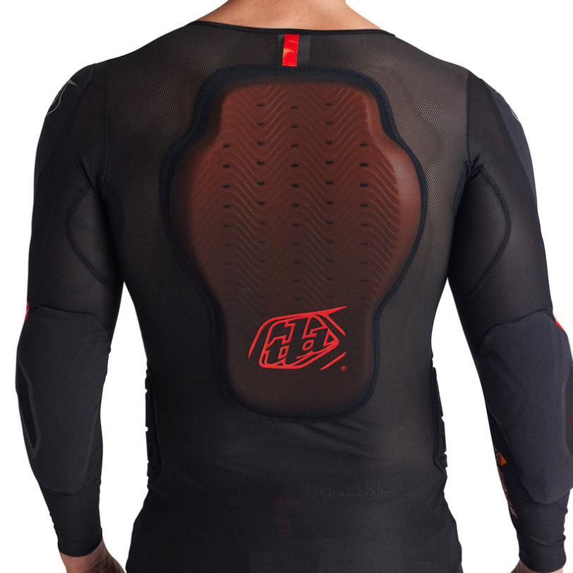 TROY LEE DESIGNS STAGE GHOST D3O Langarm-Schutzshirt Schwarz