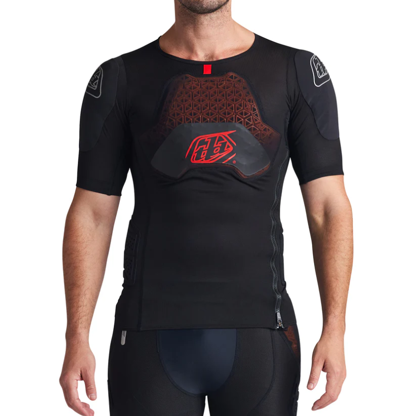 TROY LEE DESIGNS STAGE GHOST D3O Schutz T-Shirt Kurzarm Schwarz