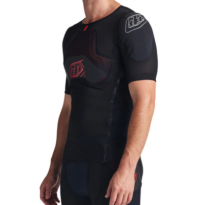 Schutz-T-Shirt TROY LEE DESIGNS STAGE GHOST D3O Kurzarm Schwarz