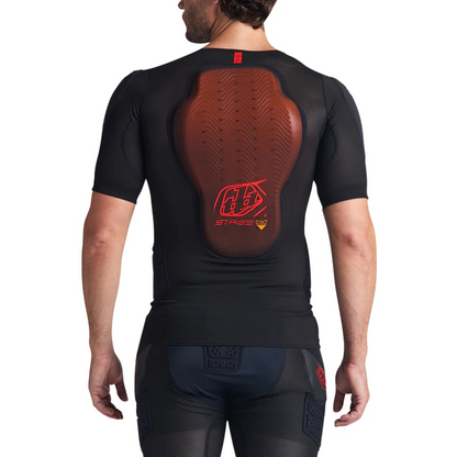 Schutz-T-Shirt TROY LEE DESIGNS STAGE GHOST D3O Kurzarm Schwarz