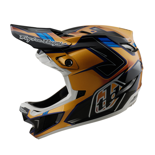 MTB-Helm Troy Lee Designs D4 COMPOSITE MIPS ROYALTY Schwarz/Gold