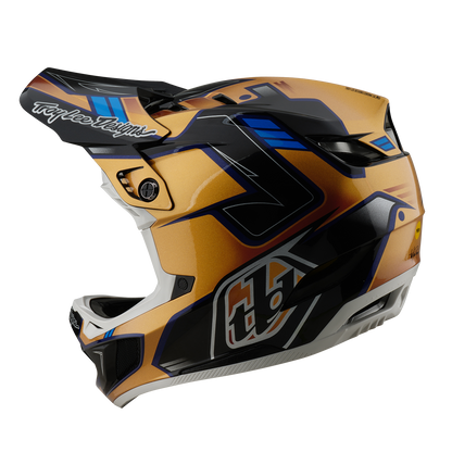 MTB-Helm TROY LEE DESIGNS D4 COMPOSITE MIPS ROYALTY Schwarz/Gold