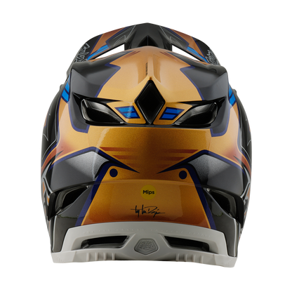 MTB-Helm TROY LEE DESIGNS D4 COMPOSITE MIPS ROYALTY Schwarz/Gold