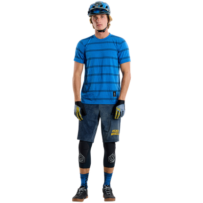 Trikot TROY LEE DESIGNS SKYLINE RIDE TEE WASH OUT Kurzarm Blau