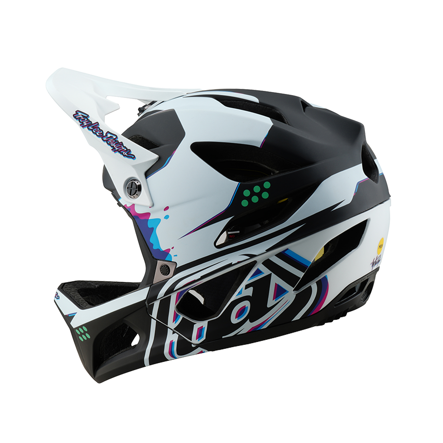 MTB-Helm TROY LEE DESIGNS STAGE MIPS Schwarz/Weiß