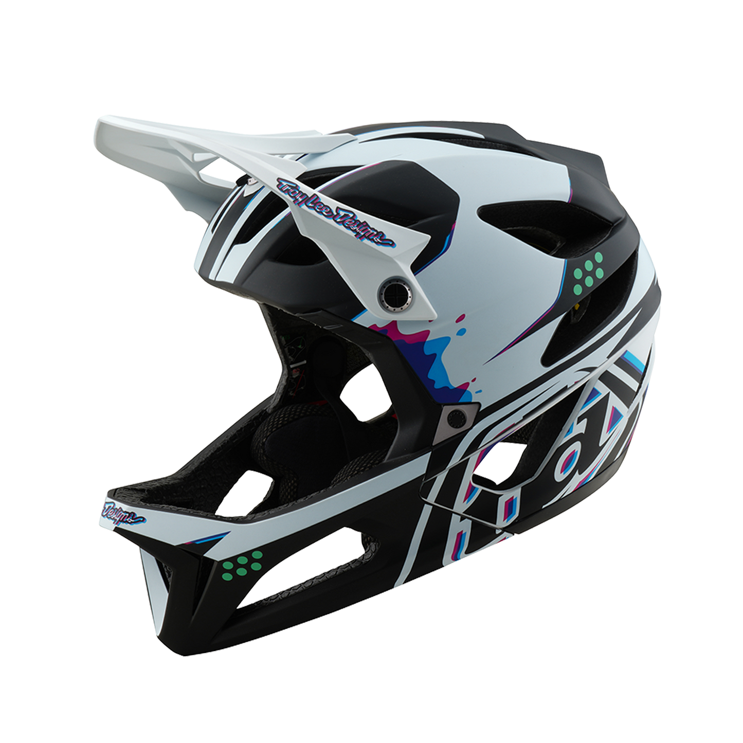 MTB-Helm TROY LEE DESIGNS STAGE MIPS Schwarz/Weiß