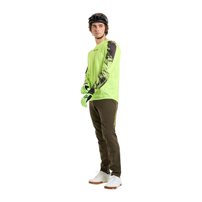 Trikot TROY LEE DESIGNS SKYLINE CHILL ROCKSLIDE Lange Ärmel Gelb