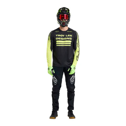 Trikot TROY LEE DESIGNS SPRINT Langarm Schwarz/Gelb