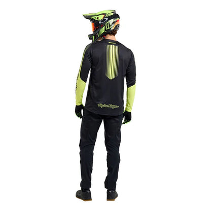 Trikot TROY LEE DESIGNS SPRINT Langarm Schwarz/Gelb