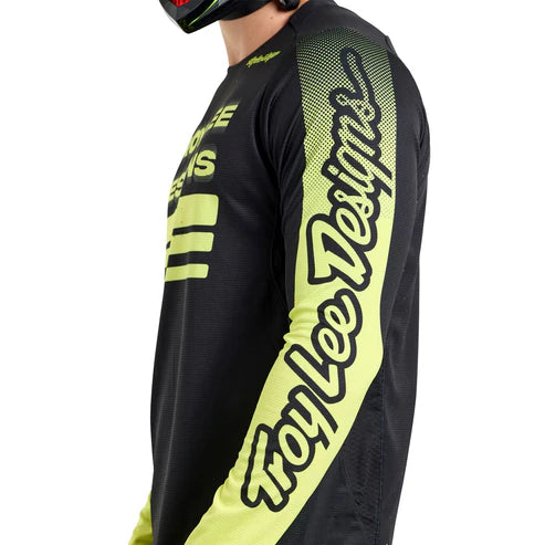 TROY LEE DESIGNS SPRINT Langarmtrikot Schwarz/Gelb