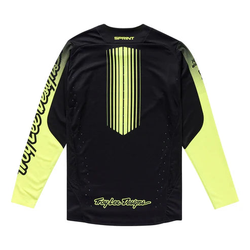 TROY LEE DESIGNS SPRINT Langarmtrikot Schwarz/Gelb