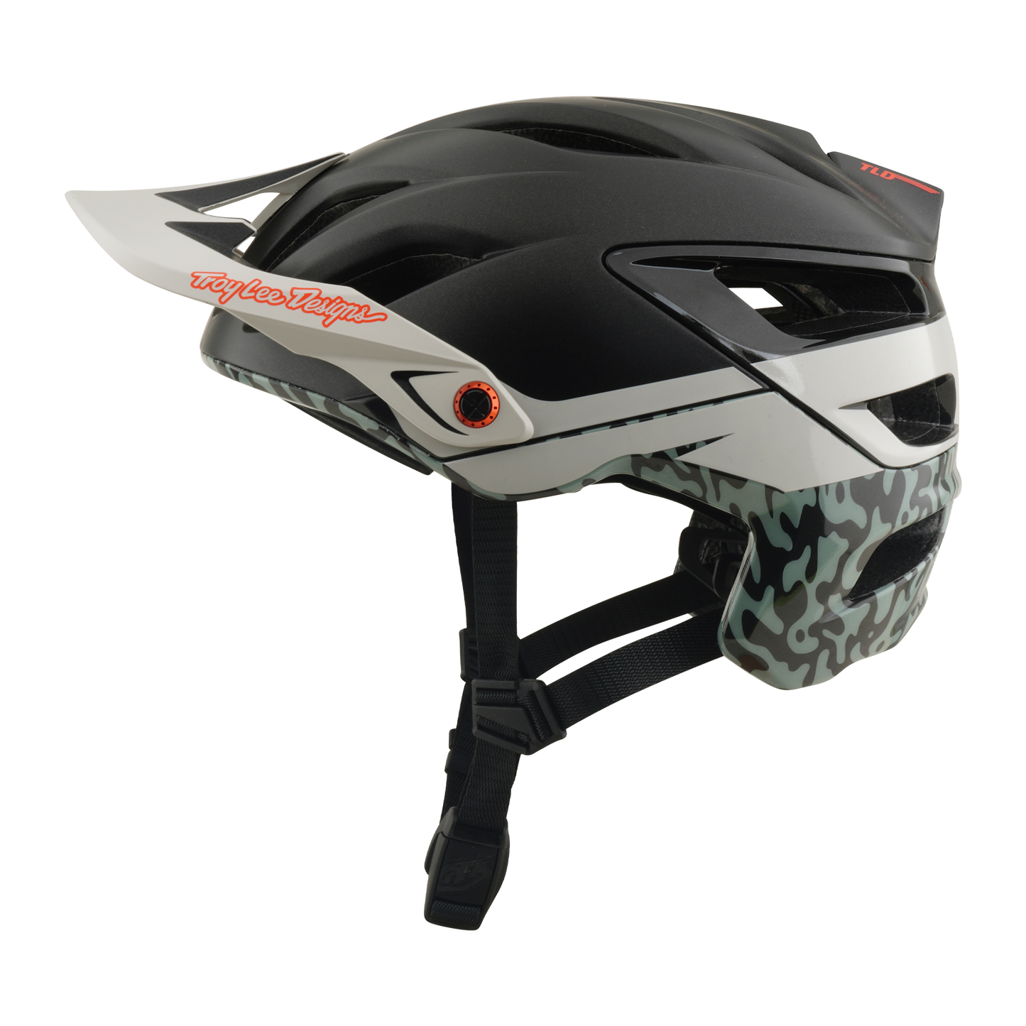MTB-Helm TROY LEE DESIGNS A3 MIPS HALO PUMICE Charcoal/Weiß