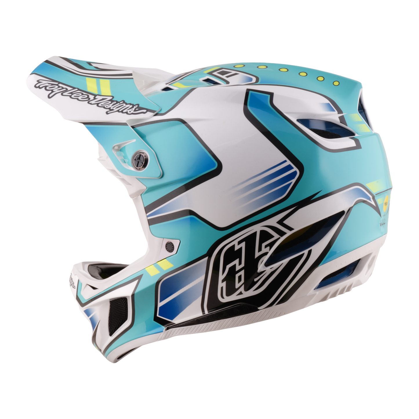 MTB-Helm TROY LEE DESIGNS D4 COMPOSITE MIPS CREST REAL Grün