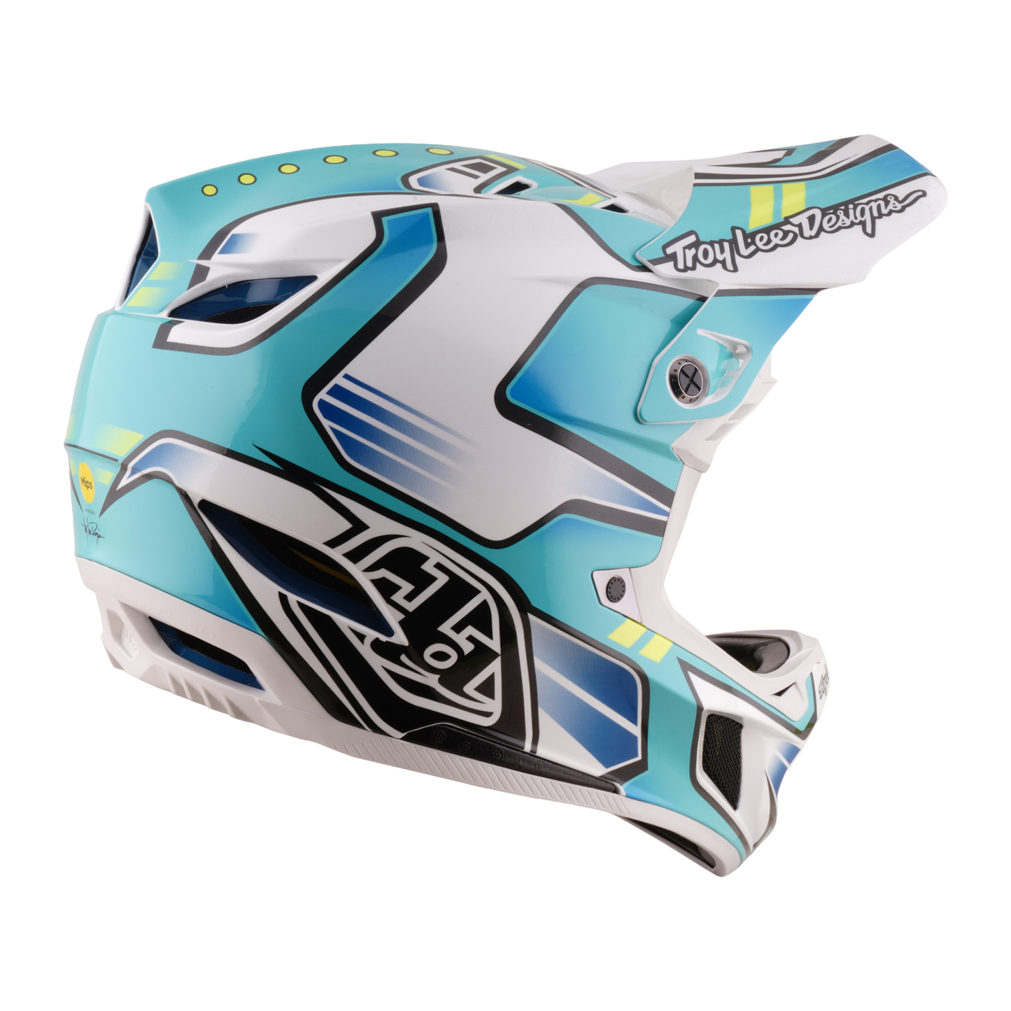 MTB-Helm TROY LEE DESIGNS D4 COMPOSITE MIPS CREST REAL Grün