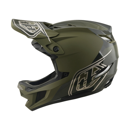 MTB-Helm TROY LEE DESIGNS D4 POLYACRYLITE MIPS SHADOW BEETLE Kaki
