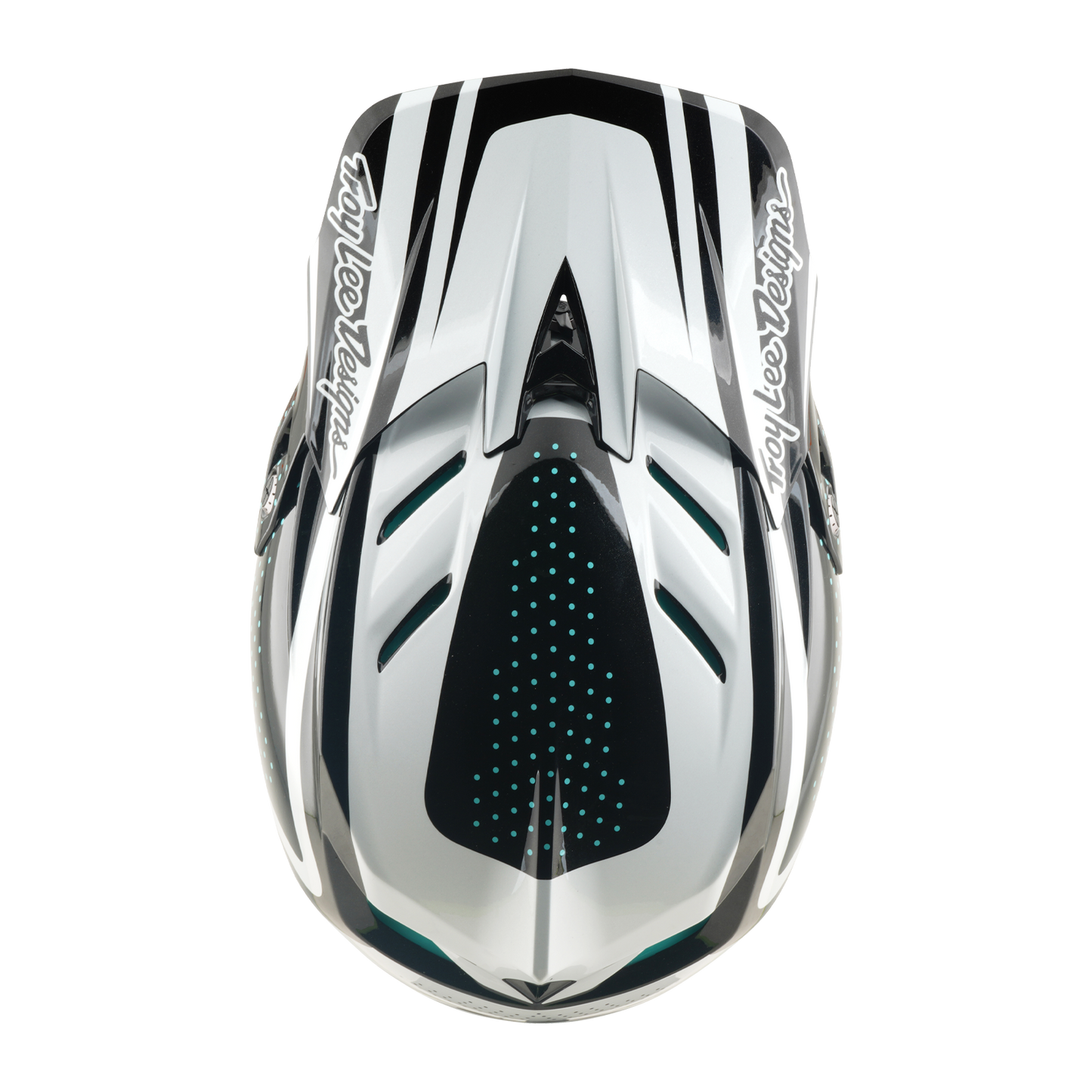 MTB-Helm TROY LEE DESIGNS D4 POLYACRYLITE MIPS THE LINE Charcoal/Weiß
