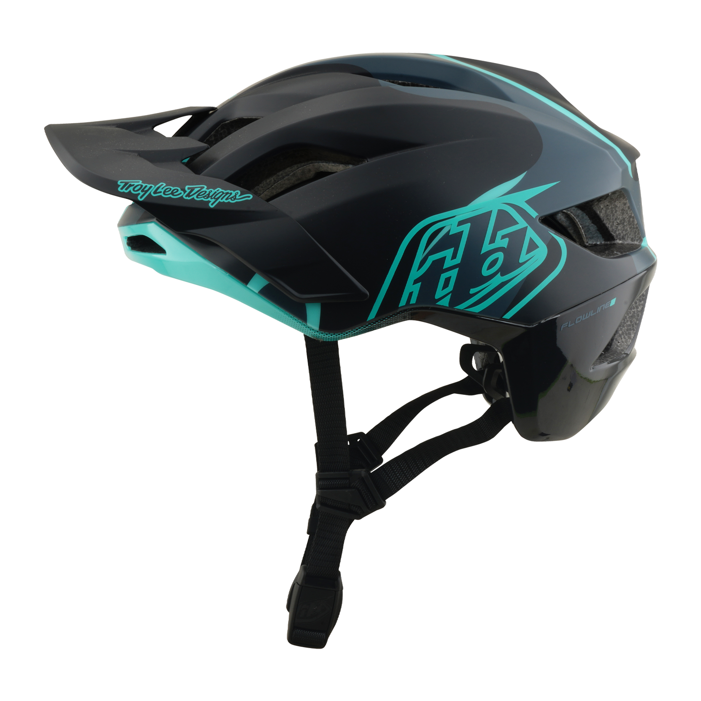 Mountainbike-Helm TROY LEE DESIGNS FLOWLINE SE MIPS BADGE Carbon/Blau