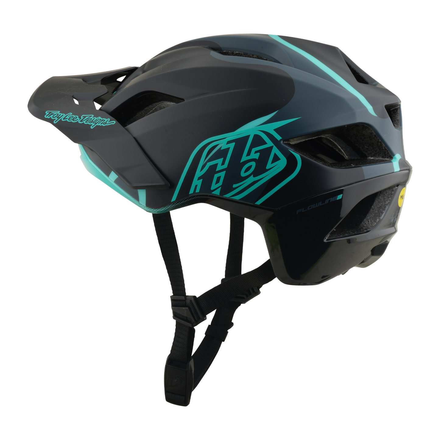 Mountainbike-Helm TROY LEE DESIGNS FLOWLINE SE MIPS BADGE Carbon/Blau