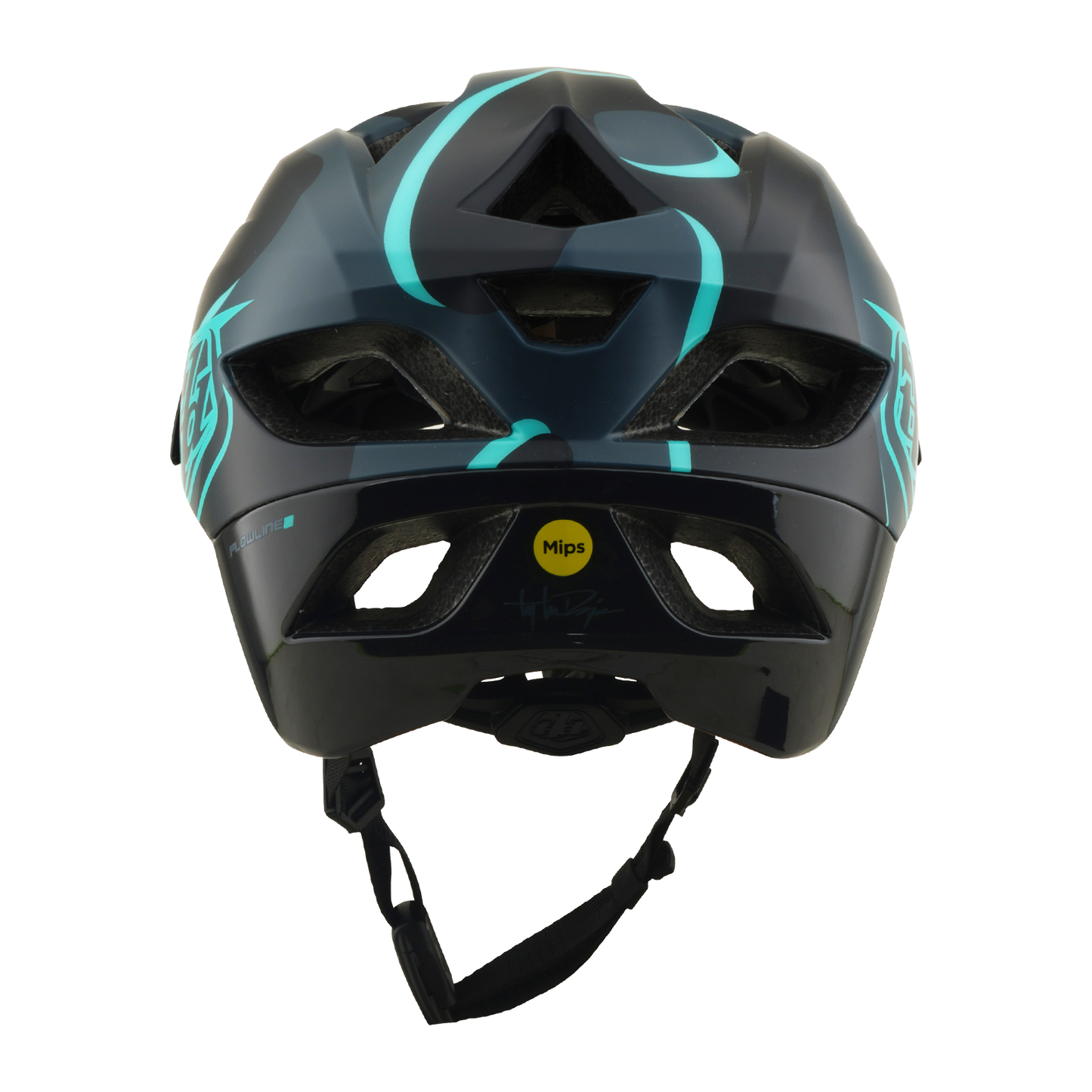 Mountainbike-Helm TROY LEE DESIGNS FLOWLINE SE MIPS BADGE Carbon/Blau