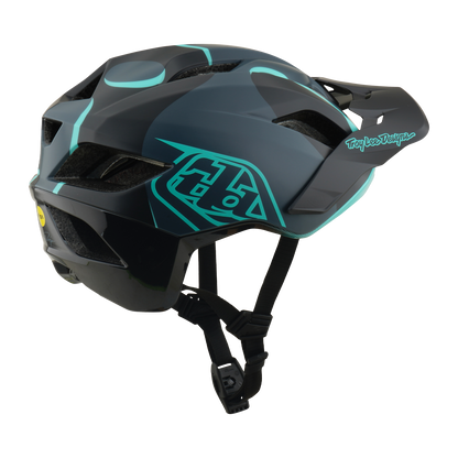 MTB-Helm TROY LEE DESIGNS FLOWLINE SE MIPS BADGE Carbon/Blau