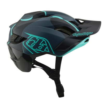 MTB-Helm TROY LEE DESIGNS FLOWLINE SE MIPS BADGE Carbon/Blau