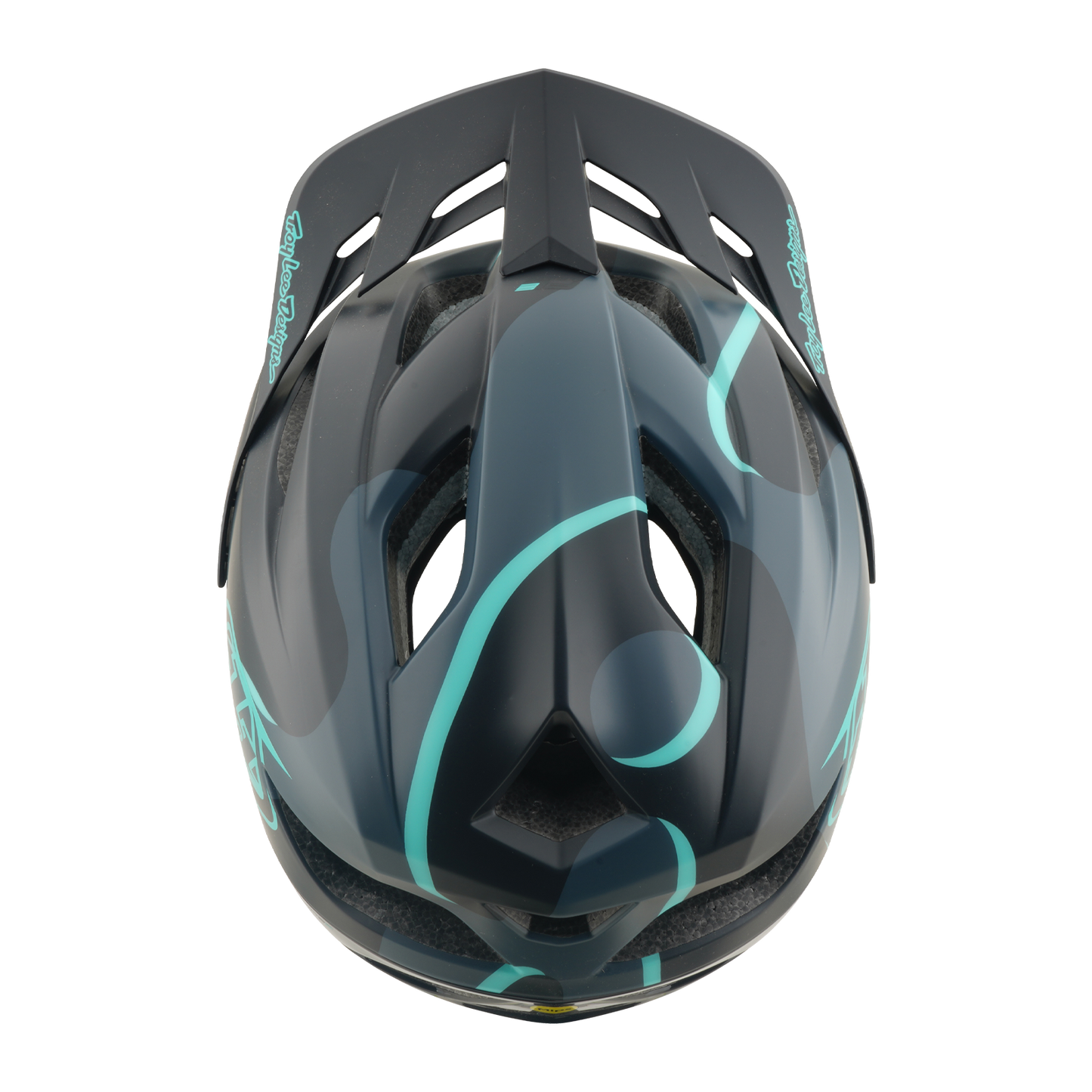 Mountainbike-Helm TROY LEE DESIGNS FLOWLINE SE MIPS BADGE Carbon/Blau